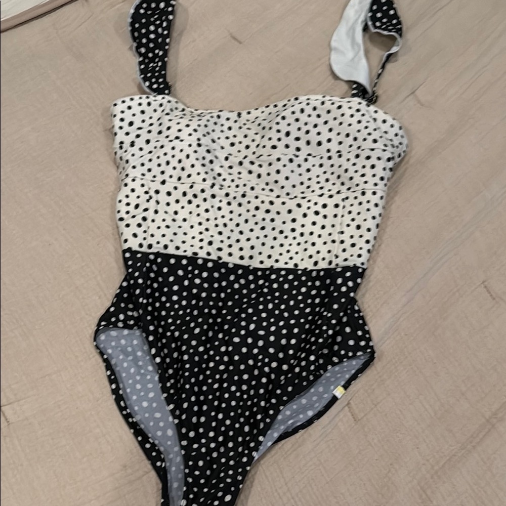Summersalt Black and White Polka Dot One Piece